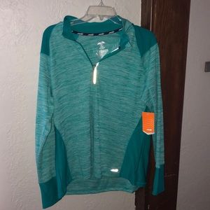 Quarter zip workout top